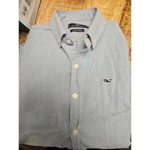 Boys Vineyard Vines Long Sleeve Blue Shirt Size 16